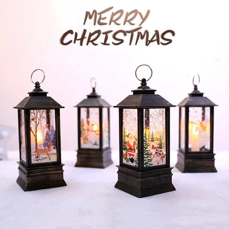 8 kinds of Simulation Oil Lamp Christmas Holiday Party Home Decoration