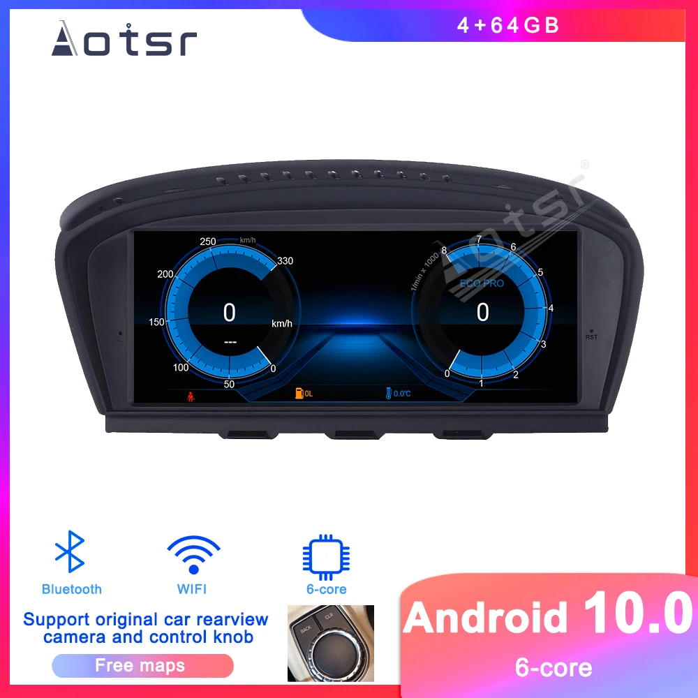 Автомобильный DVD плеер на Android 9 GPS навигатор для BMW 5 серии E60 2005 2010 E63 E90 CCC
