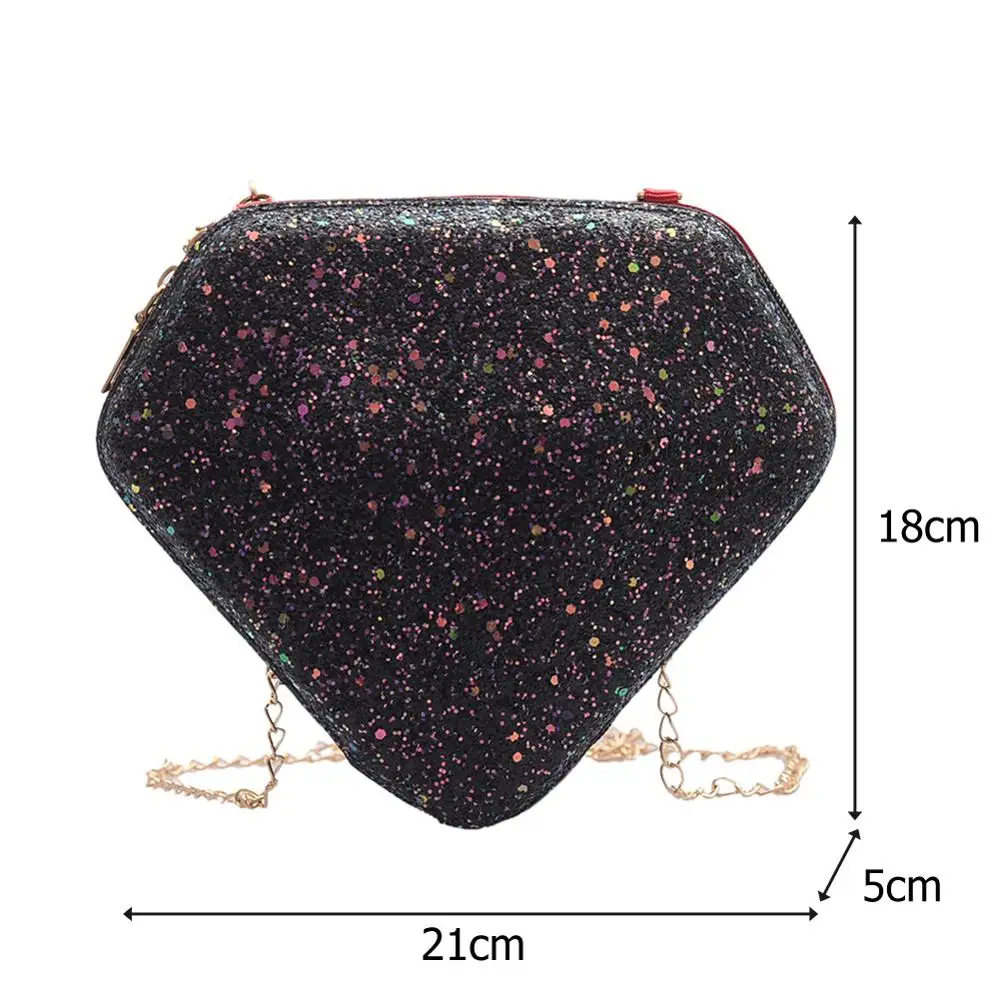 

2020 Fashion Hologram Bag Diamond Shape Laser Holographic Crossbody Chain Bag Women Messenger Bags Bolsa Feminina