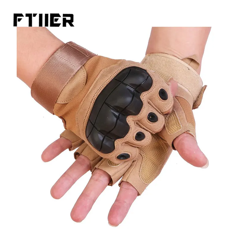 Перчатки для велоспорта Ftiier Нескользящие ударопрочные митенки с полупальцами
