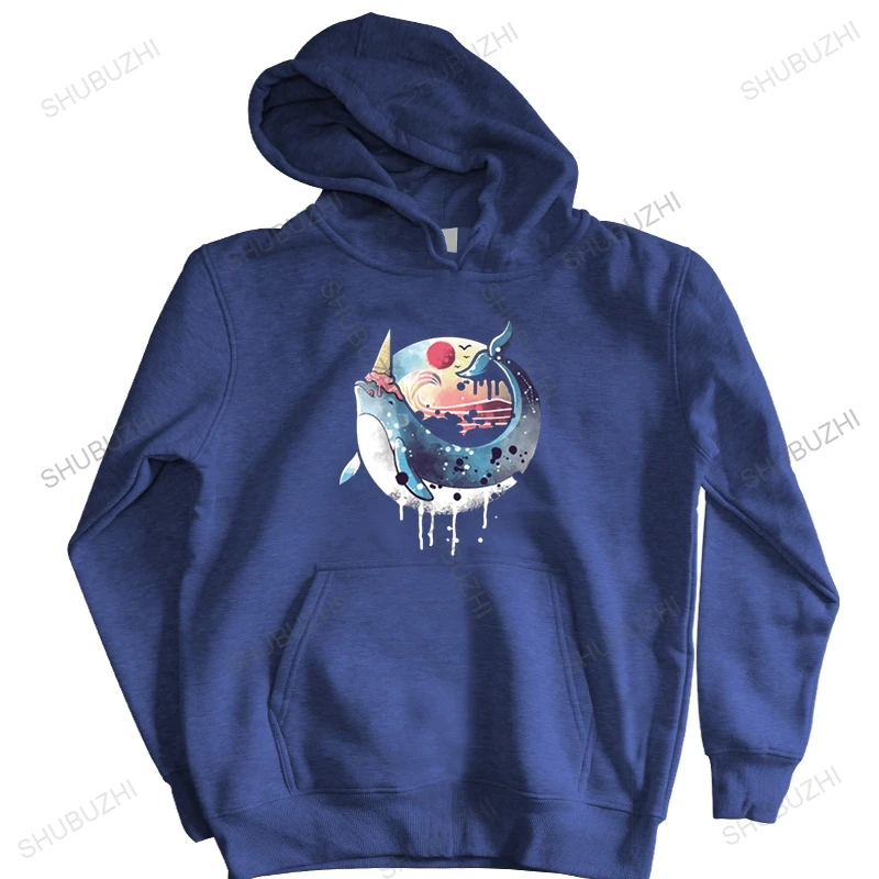 

Ice Cream Narwhal hoodie Parody Cute Whale Funny Gift Vacation Animal autumn winter Digital Print Soft hoody brand zipper
