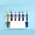 Акриловые пинцеты с 6 отверстиями, инструменты для наращивания ресниц, подставка для демонстрации ресниц, держатель для полки, пинцет