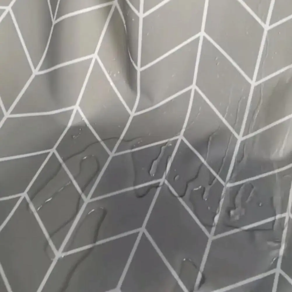 Shower Curtain Triangular Line Printing Waterproof Polyester for Home Bathroom | Дом и сад