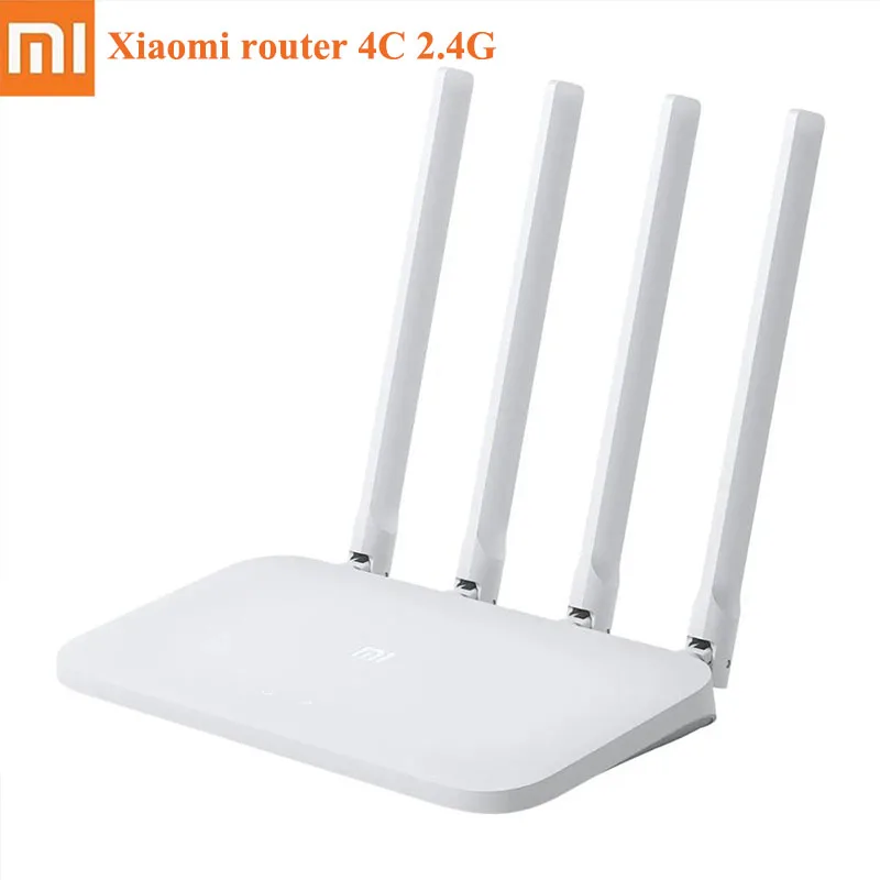 Wi Fi роутер Xiaomi Mi 4C 64 ОЗУ 300 Мбит/с 2 4G 802 11 b/g/n 4 антенны беспроводные роутеры репитер
