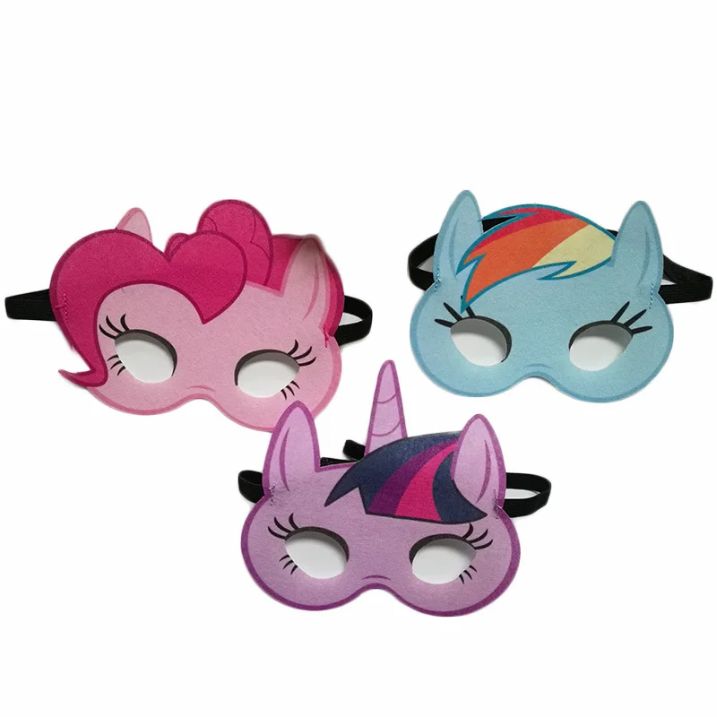 Детская мультяшная маска пони Маскарадная в виде животного Вечерние Маски форме