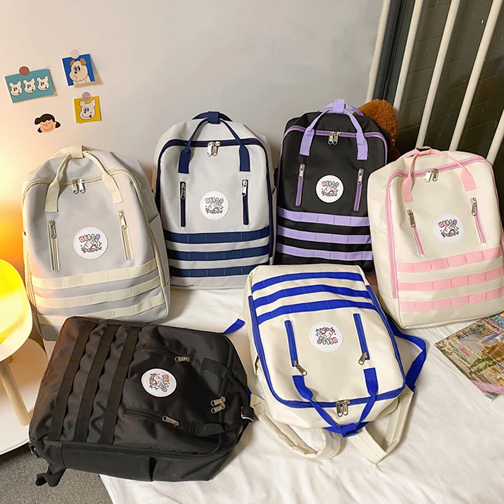 Вместительный рюкзак для женщин милый Модный Цветной ранец на плечо студентов