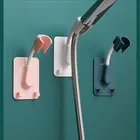 Регулируемый вращающийся на 360 градусов держатель для душа без гвоздей двойной крючок держатель для душа присоска кронштейн для ванной держатель для душевой головки