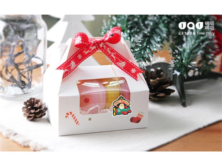 48 шт. рождественские наклейки s Kawaii милый мультфильм поздравления руководство украшения стикеры Скрапбукинг девочка Школьные принадлежности