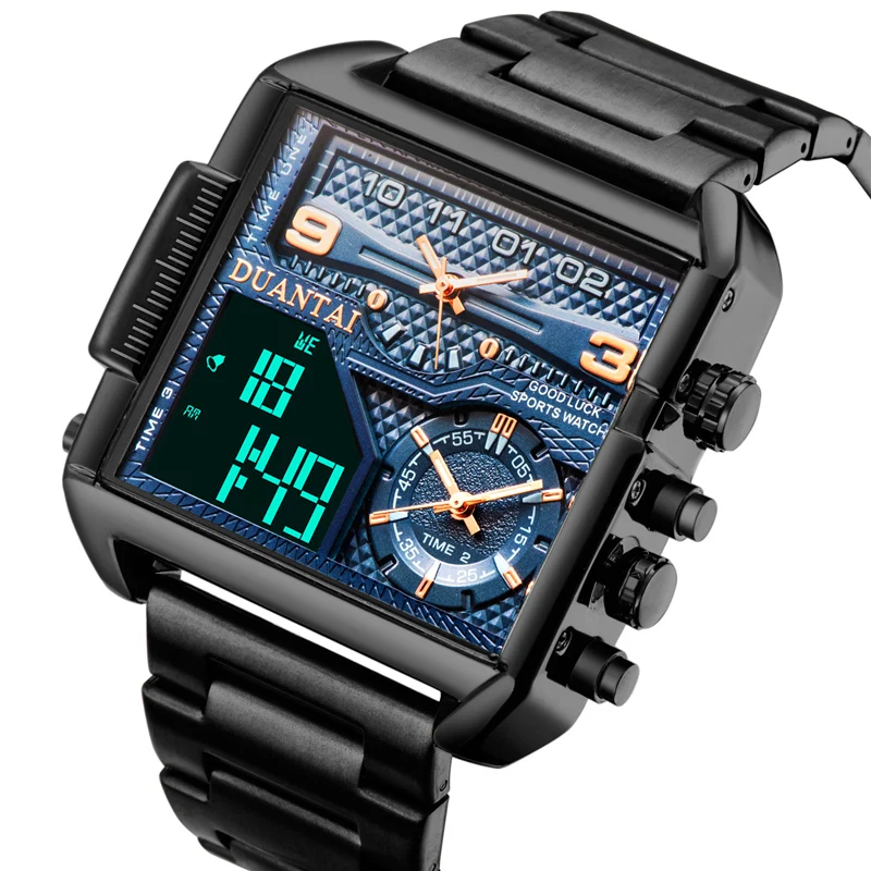 Мужские брендовые Роскошные спортивные водонепроницаемые часы мужские