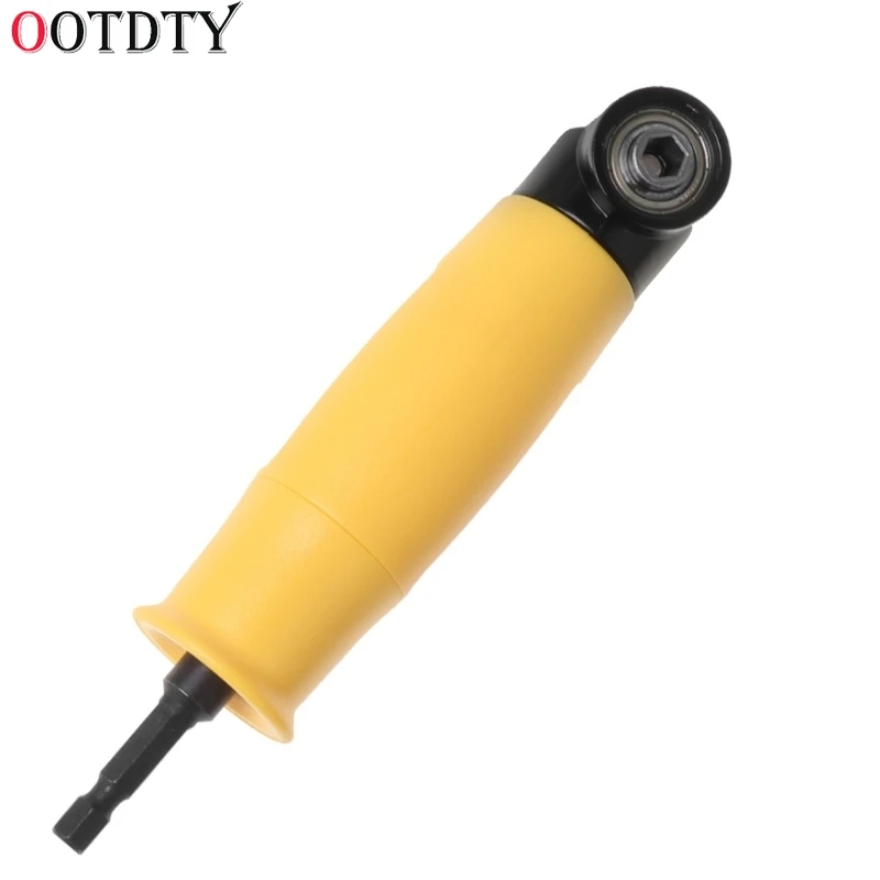 

90 Degree Angle Extension Right Driver Drilling Shank Screwdriver Magnetic 1/4 Inch Hex Drill Bit Socket Holder Adaptor Sleeve