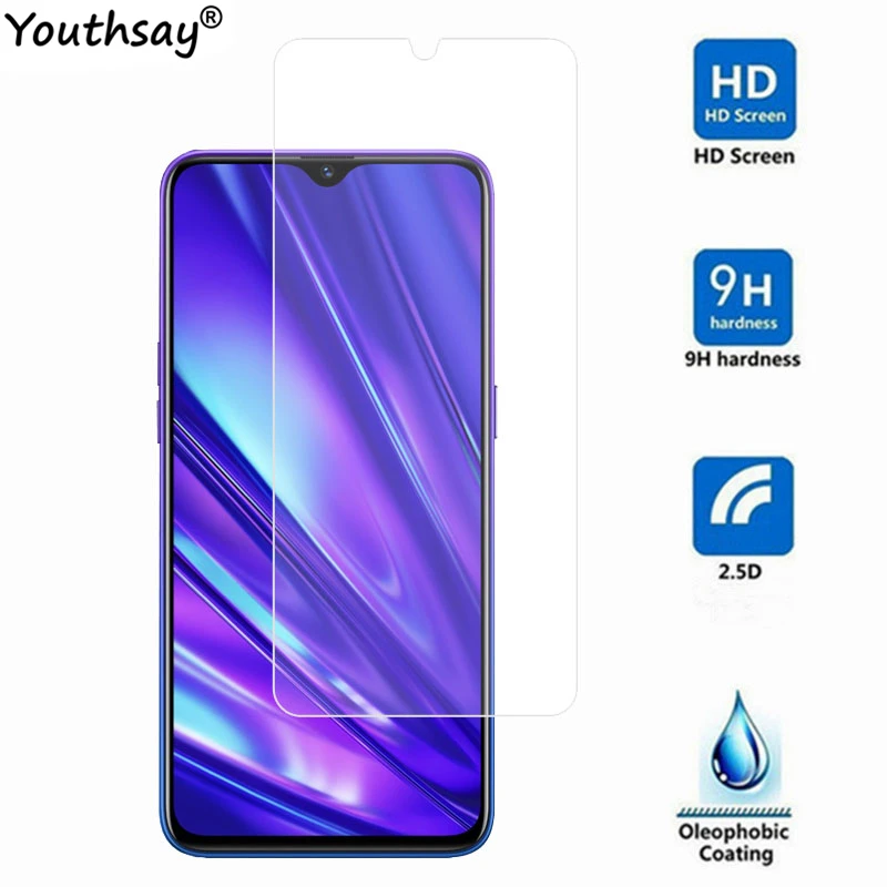 2 uds., vidrio templado para OPPO Realme Q, Protector de pantalla del tel&eacute;fono, vidrio templado para OPPO Realme Q, pel&iacute;cula para OPPO Realme Q, 6,3 ", Youthsay-1