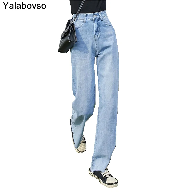 

Джинсы женские летние, эластичные, с высокой талией светильник бые, дышащие