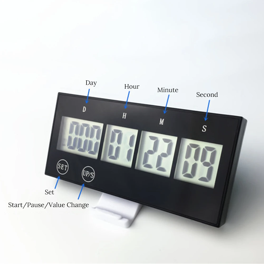 

999 Days Countdown Clock LCD Digital Screen Kitchen Timer Event Reminder For Wedding Retirement Lab Cooking Kitchen Watering