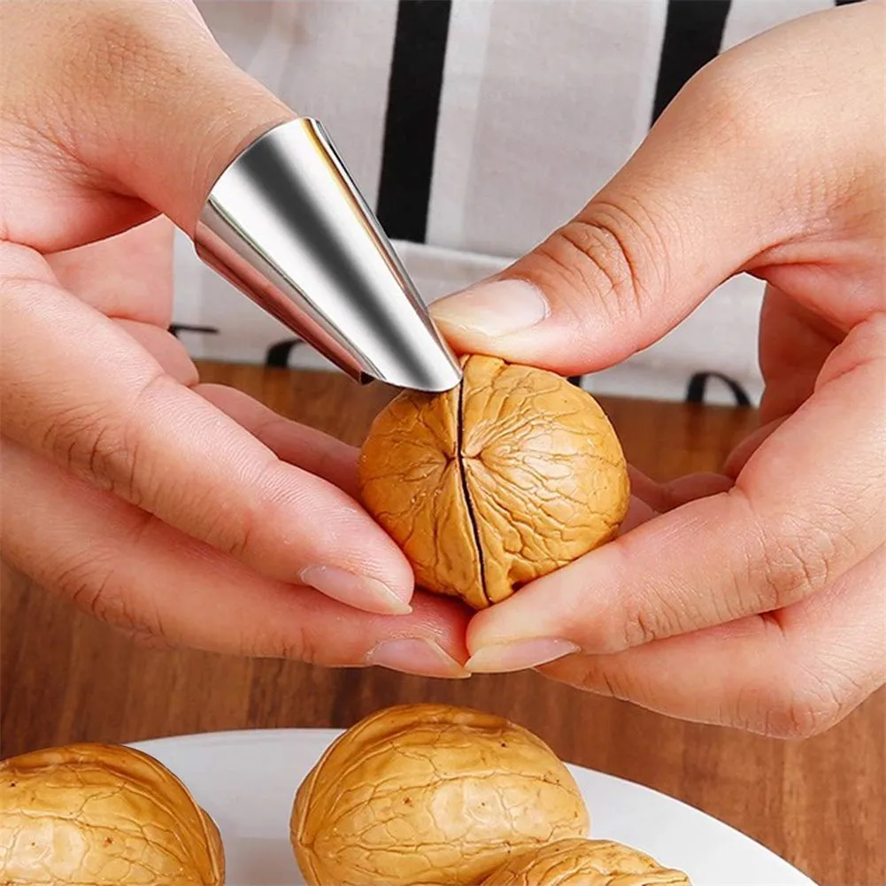Convenient Kitchen Finger Protector Stainless Steel Adjustable Pistachio Tool Beans Nut To Peeling Skinning | Дом и сад