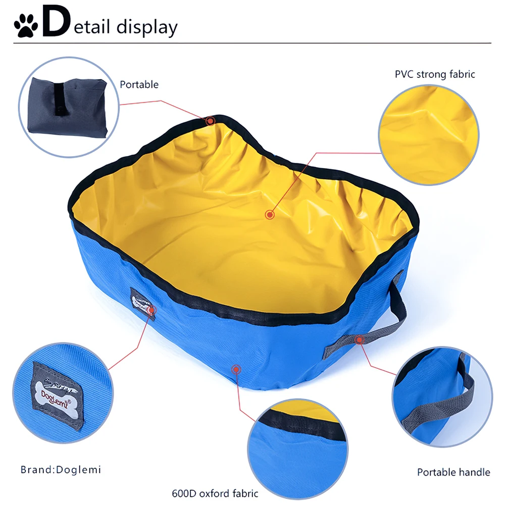 Новый портативный складной ящик для кошачьих туалетов водонепроницаемая ткань