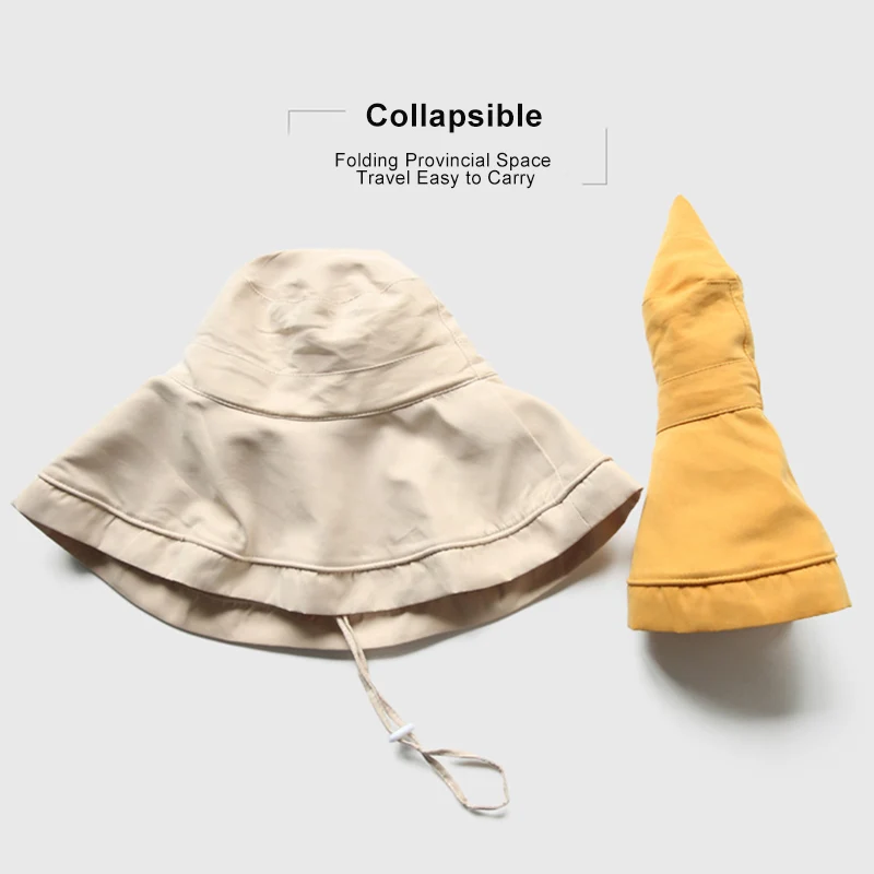 Портативная многофункциональная шляпа от солнца женская летняя пляжная с