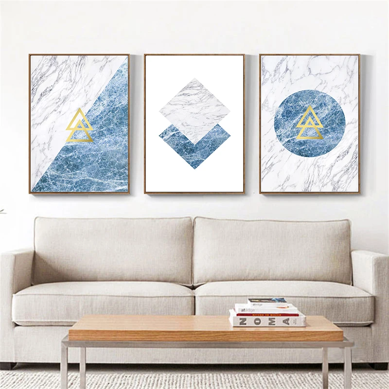 Геометрия смешивание холст картины плакаты и принты настенные картинки для