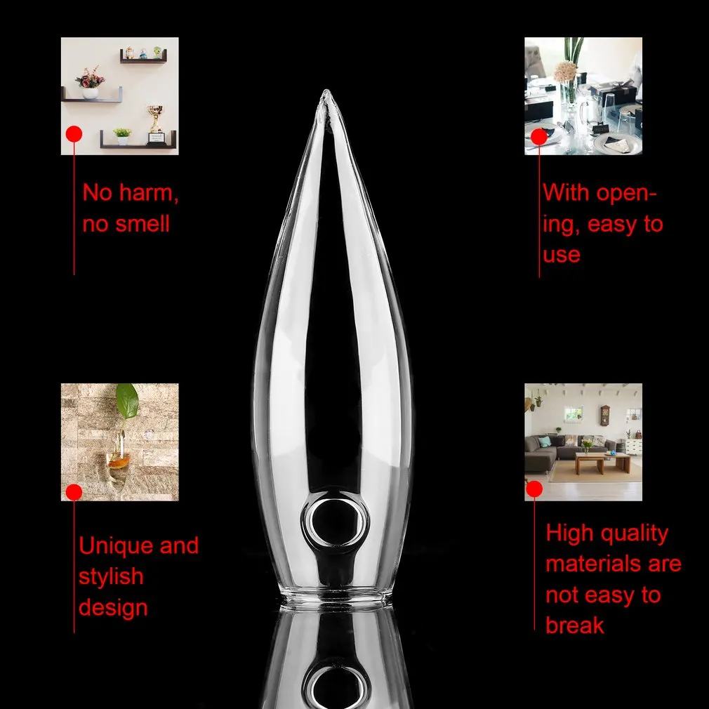 Прозрачная стеклянная подвесная ваза с ледяным питоном цветочный горшок бутылка