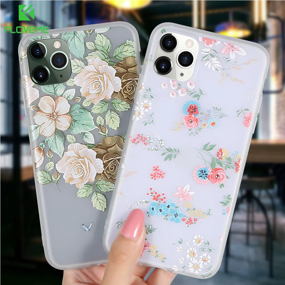 Мягкий силиконовый чехол FLOVEME для iPhone 11 7 8 6 6s Plus противоударный X XR XS Max Pro