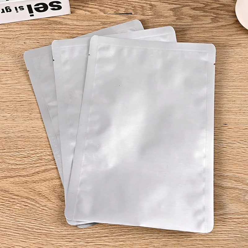 

50Pcs Seal Storage Bags Aluminium Foil Vacuum Sealer Pouches Food Grade For Nut Storage Bags Home Storage Packaging Bag Kitchen
