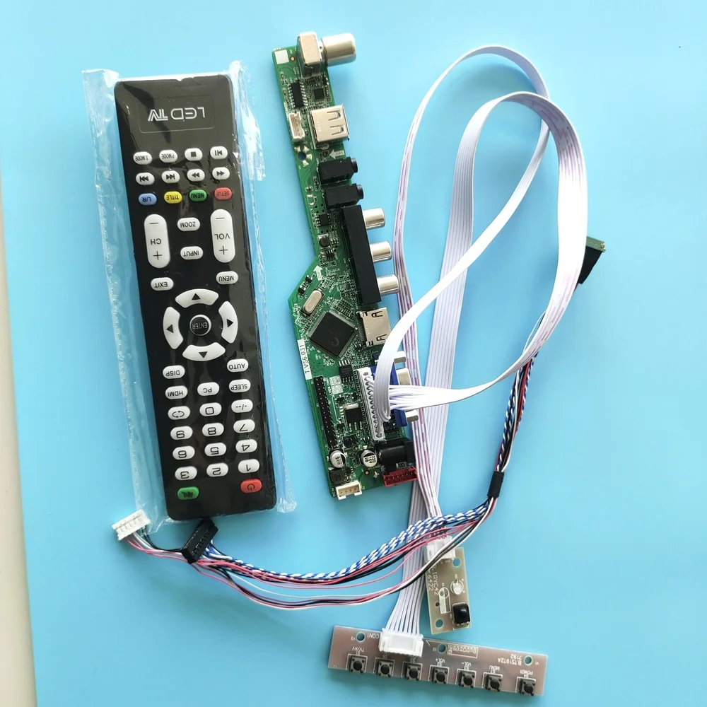 Комплект для B156RW01 LVDS AV USB Панель дистанционного ЖК-дисплей Экран аудио Дисплей HDMI 40pin 1600x900 ТВ контроллер доард светодиодный монитор с видеографической матрицей 15,6