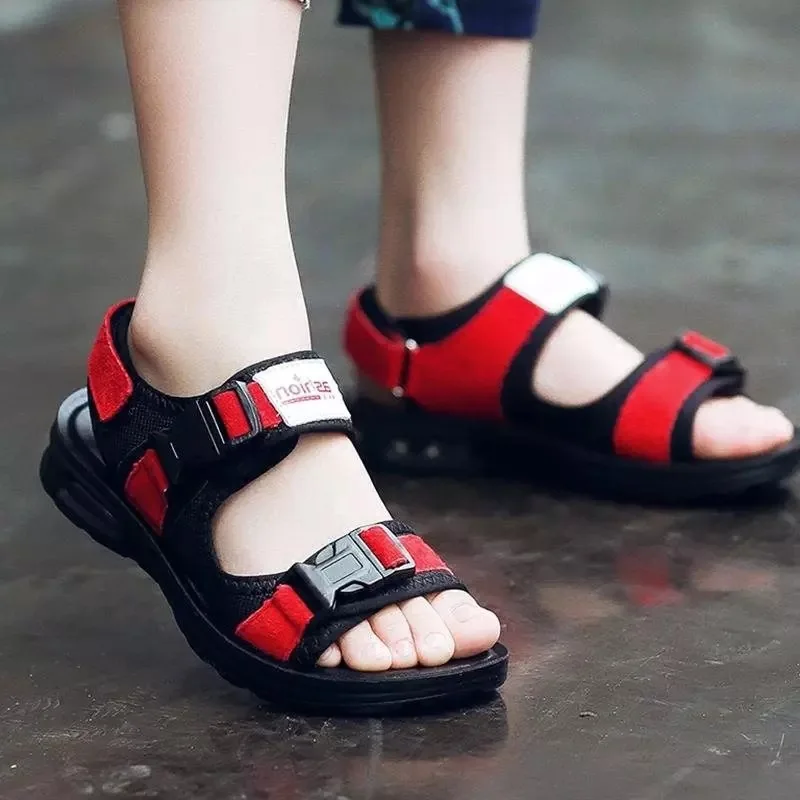 

2020 New Boys Sandals For Children Beach Shoes Summer Mixed Color Non-slip Fashion Kids Sports Casual Student Leather Sandals