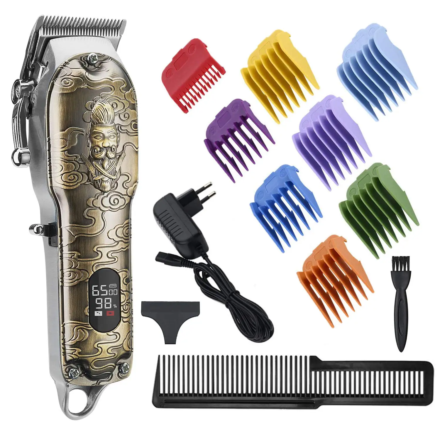 Полностью металлические декоративные машинки для стрижки волос RESUXI GoldFX 6500 об/мин