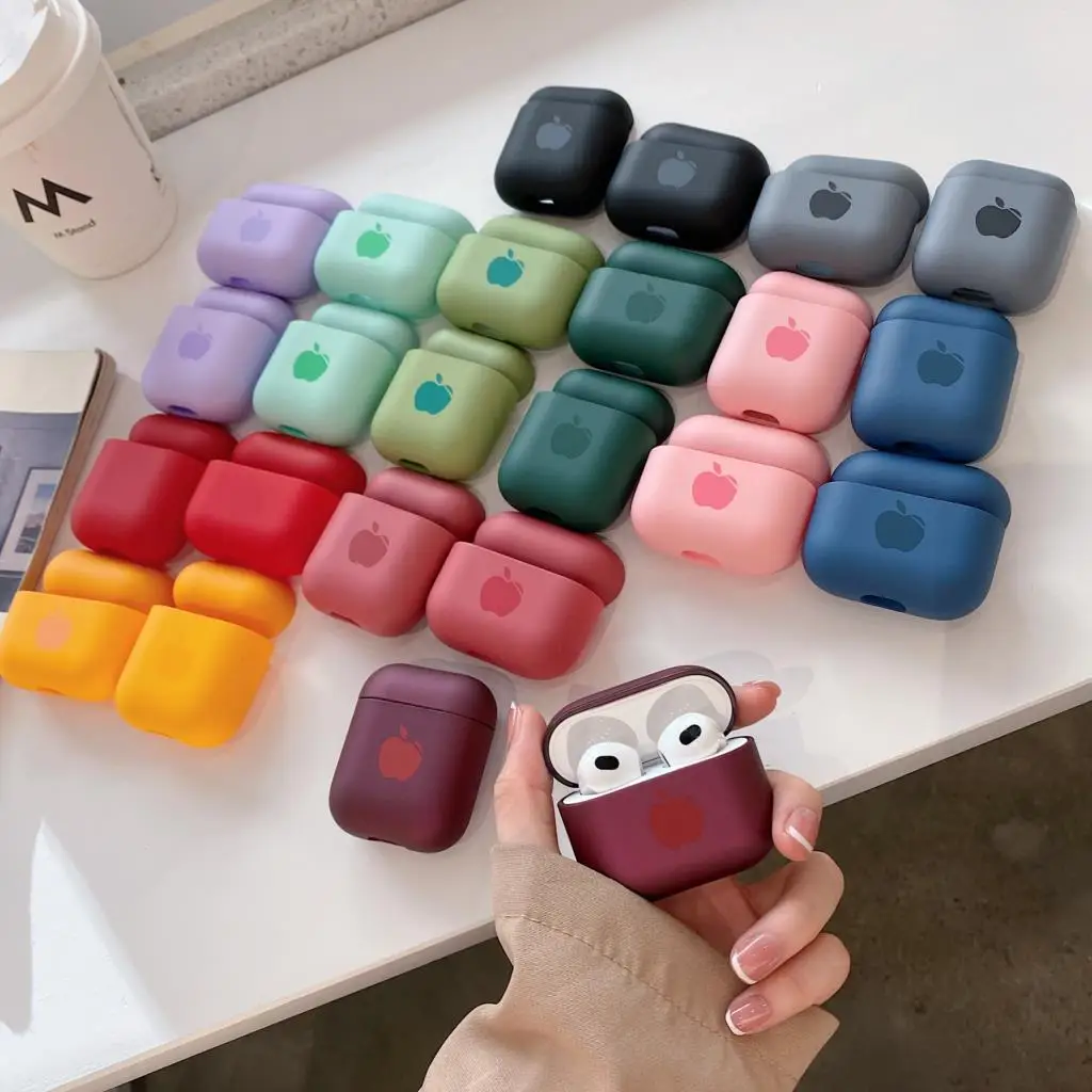 

Чехол с логотипом ярких цветов для Apple Airpods 3, защитный чехол, Bluetooth беспроводные наушники для airpods 2, противоударный чехол для наушников