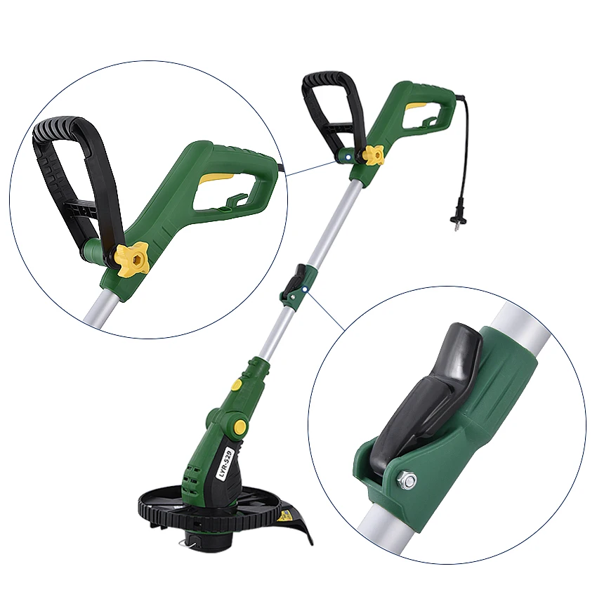 

LYR-529 Portable Electric Lawn Mower with 10M cable Household Grass Trimmer Multi-function Lawn Mower 220v 800W 9300/min 290mm