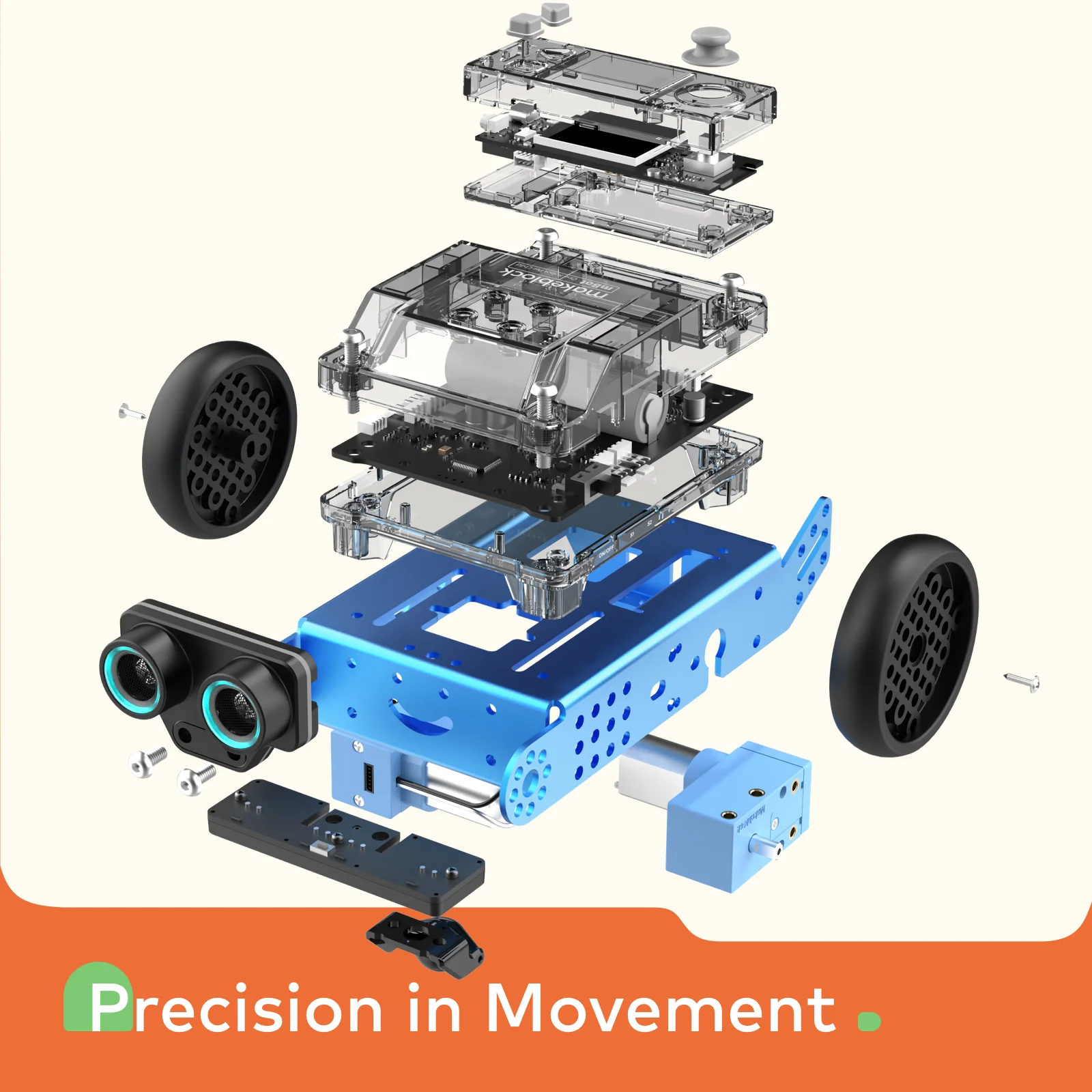 Робот Makeblock mBot Neo mBot2 STEM для обучения программированию питона наука данных царапин