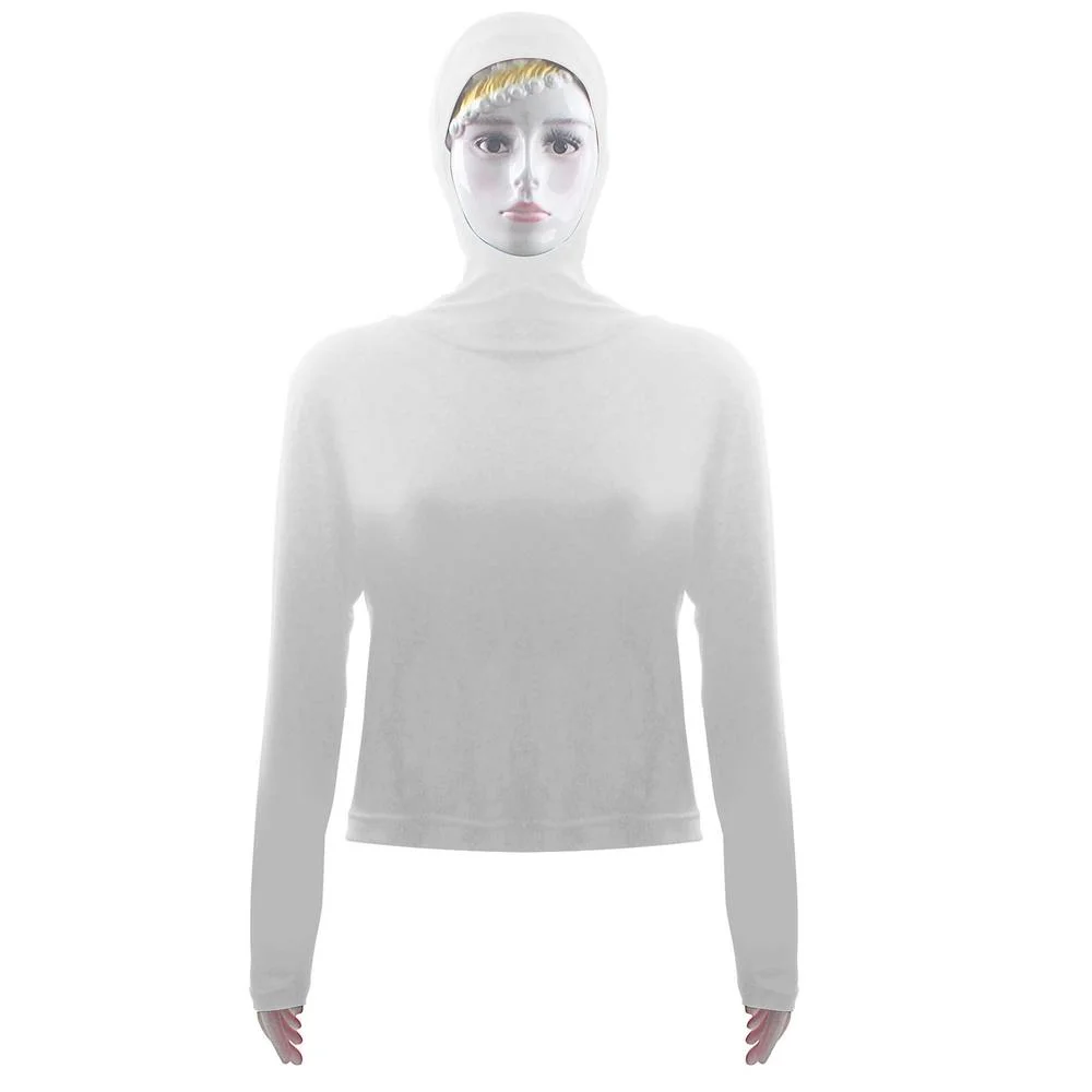 

Muslim Women Tops Hooded Abayas Sunscreen T-Shirt Summer Swim Wear Holiday Beach Blouse Stretch Pullover Islamic Clothing 2021