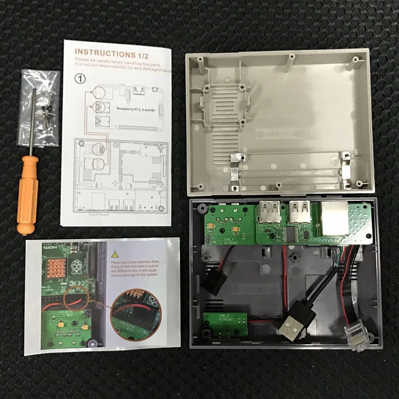 Защитный чехол для Raspberry Pi 7 в 1 NESPi 3B + набор сделай сам игровой контроллер