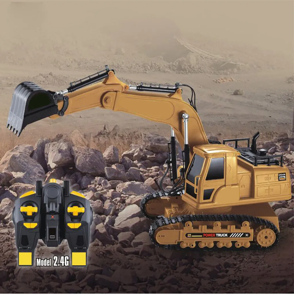 

Full Functional Remote Control Excavator Construction Tractor Toys Gift Toys for kids Birthday party Gift Christmas Gift