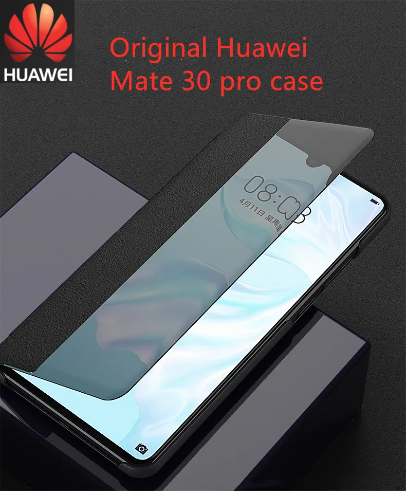 Роскошный Смарт-Чехол 30pro из натуральной кожи с Откидывающейся Крышкой для huawei mate