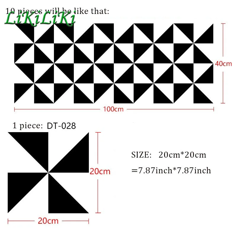 

Modern Thick Floor Tiles Stickers Diagonal Wall Decoration Desk Wardrobe Contact Mural Waterproof Bathroom TV Background Decals