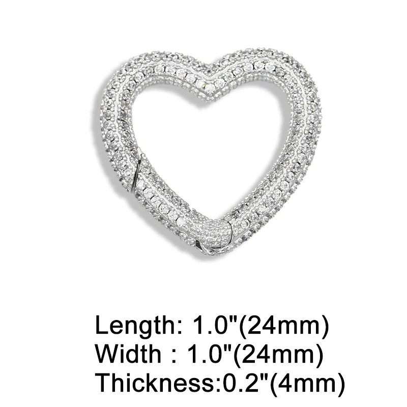 OCESRIO многоцветная подвеска сделай сам с карабином в форме сердца декоративные