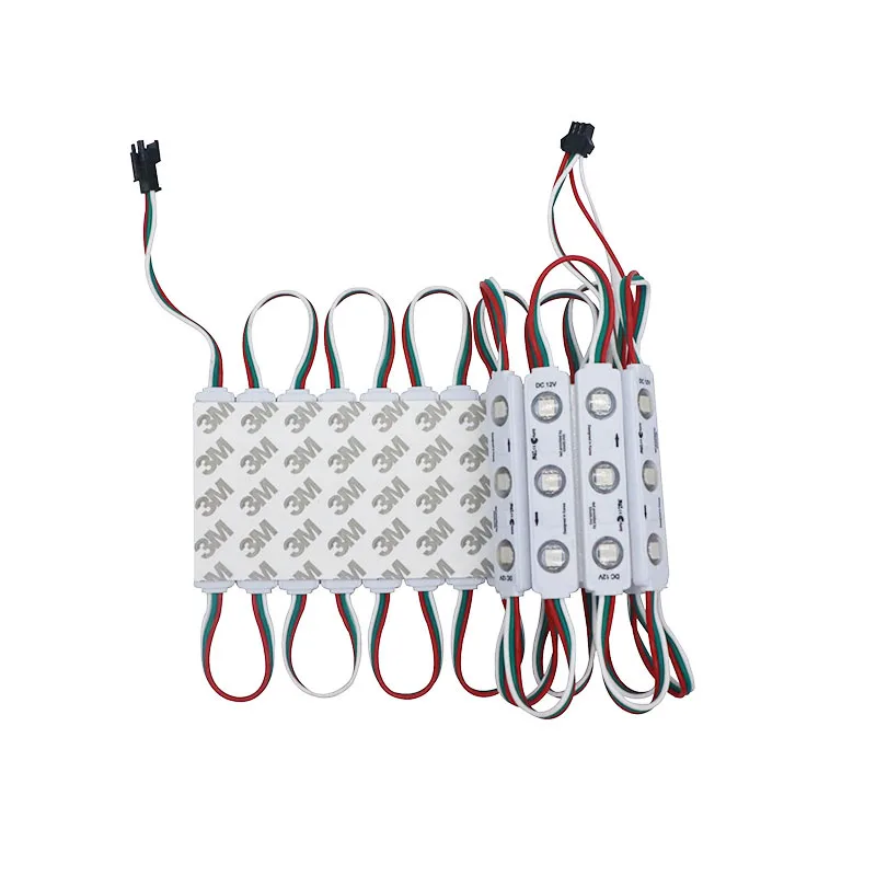 

SZYOUMY WS2811 IC DC 12 В 3 светодиода SMD 5050 RGB светодиодный водонепроницаемый модуль с круглым объективом световая гирсветильник для сада
