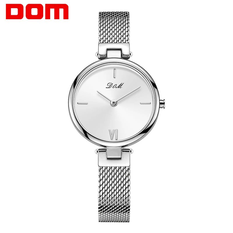 DOM брендовые Роскошные женские кварцевые часы минимализм модные повседневные