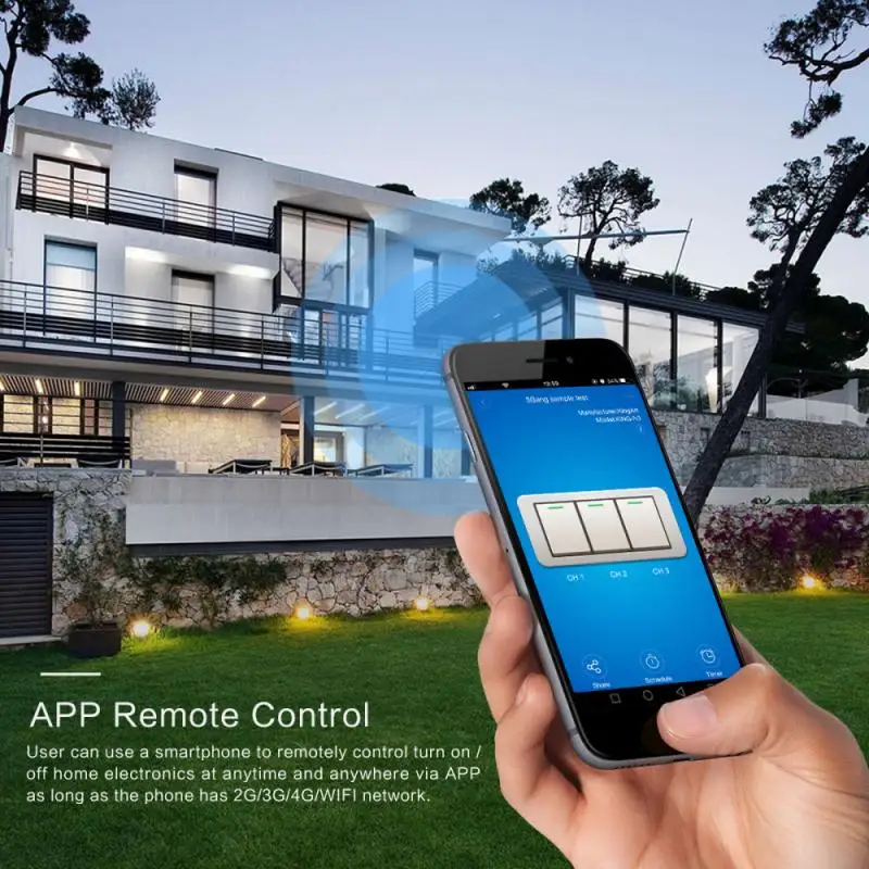 

Wireless Smart Light Switch Zigbee 3.0 1-4 Channel Touch Switch Work With Ewelink APP Alexa Echo Siri Google Alice Smart Home