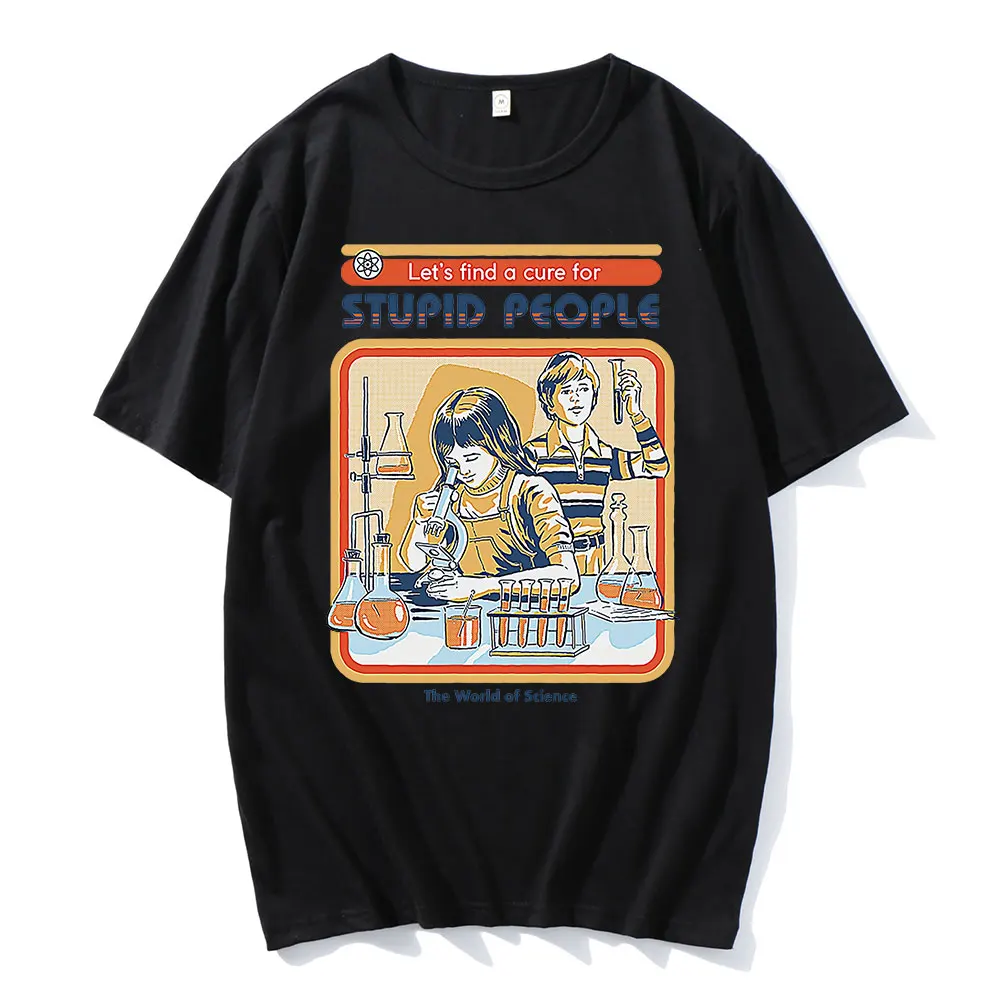 

Hot Sale Anime Popular Cotton Classic Comfortable Classic Tshirts Tees A Cure for Stupid People Printed Oversize T-Shirts