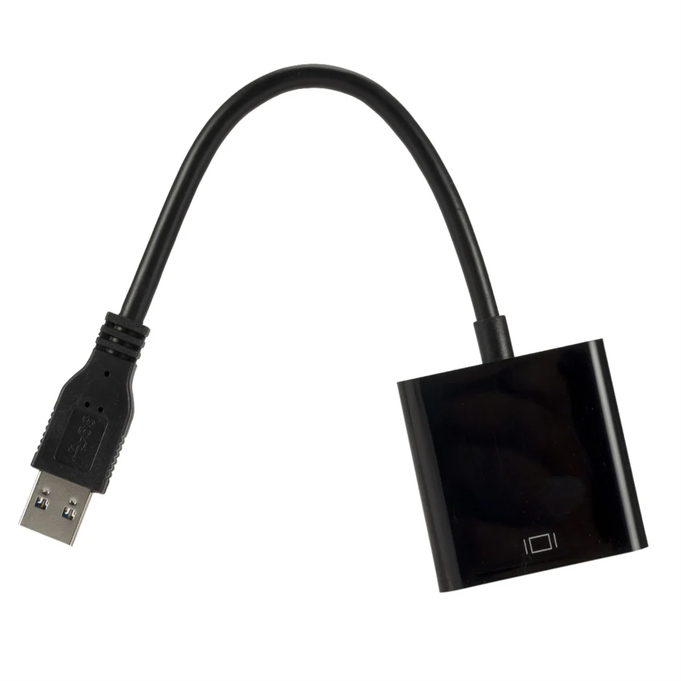 Адаптер USB 2 0/3 0 на VGA внешняя видеокарта мультипреобразователь дисплея для Win 7/8/10