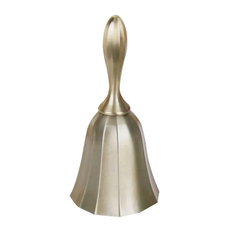 

Metal Hand Bell, Call Bell Wedding Bell Dinner Bell Golden and Pewter Classroom Bell for Kid My06 21 Dropshipping