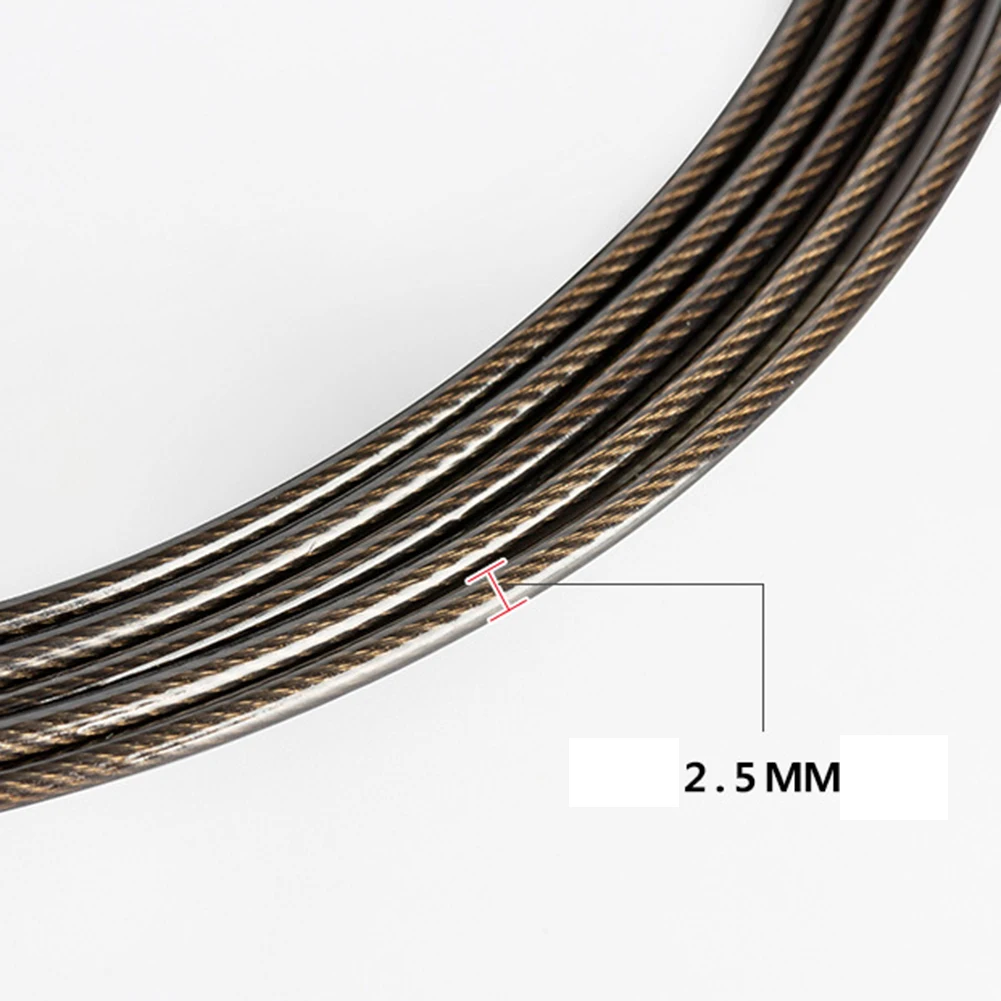 

3M Aluminum Alloy Workout Training Cable Ball Bearing Jump Rope Anti-Slip Handle Skipping Wire Rope Home Gym Fitness Tool