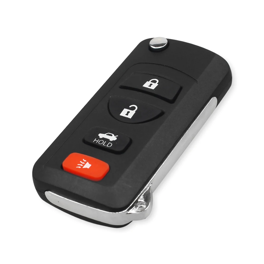 KEYYOU 4 кнопки модифицированный Filp дистанционный чехол для ключа автомобиля Nissan Tiida