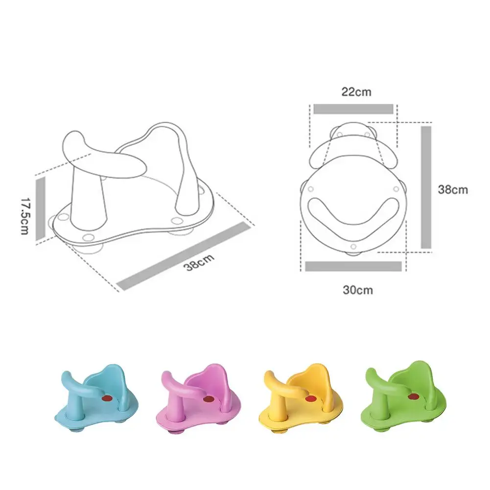 

Portable Baby Learning Seat Inflatable Bath Chair PVC Sofa Shower Stool For Playing Eating Bathing Lounging Bathing Supplies