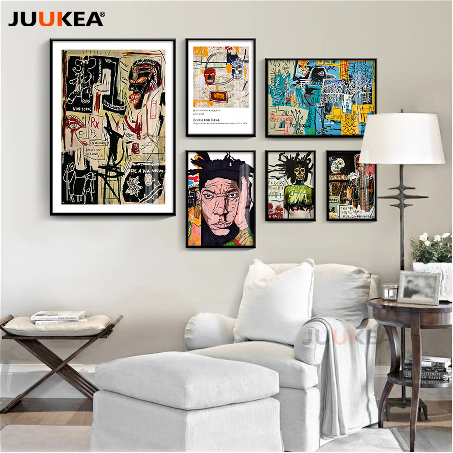 Абстрактная Картина на холсте с изображением птиц денег и граффити | Дом сад