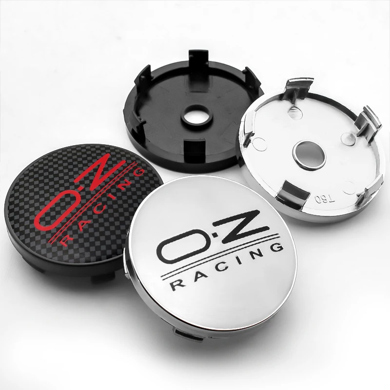 

4pcs 60MM O.Z Racing Logo Emblem Car Wheel Center Hub Caps Cover Badge Stickers For Car Styling Wheel Decoration Accessories