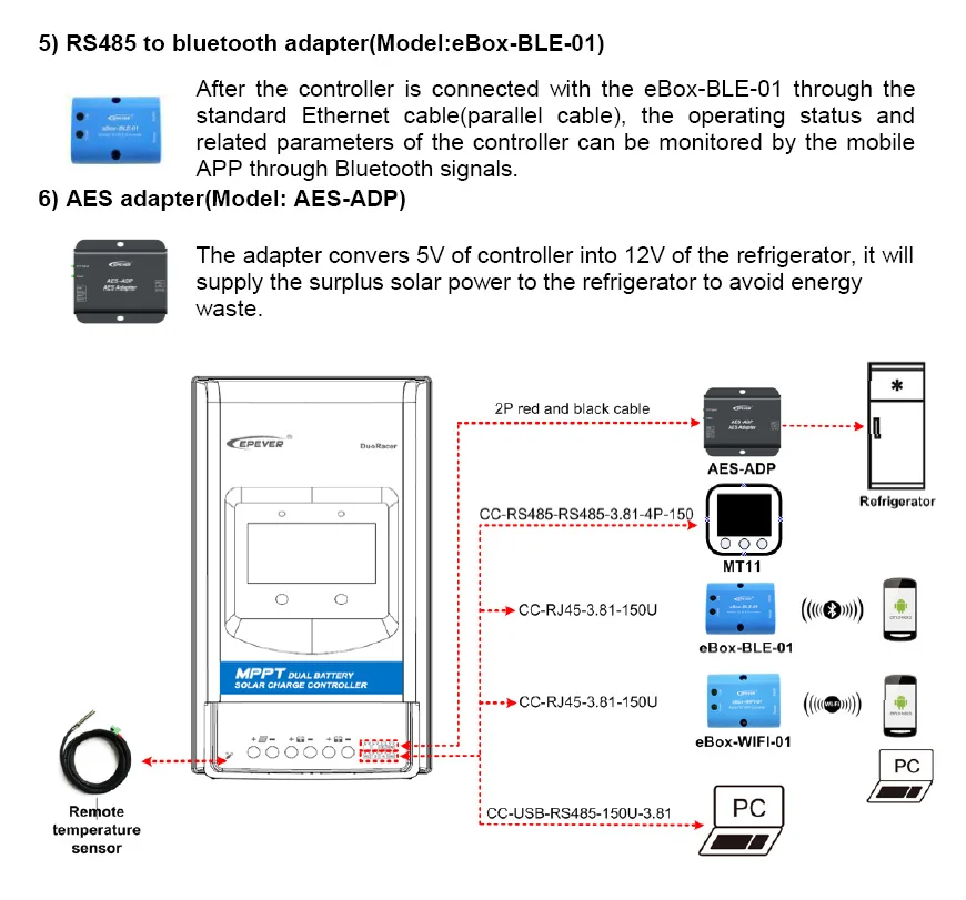 EPEVER новый двойной аккумулятор MPPT Солнечный контроллер 10A 20A 30A DuoRacer батарея