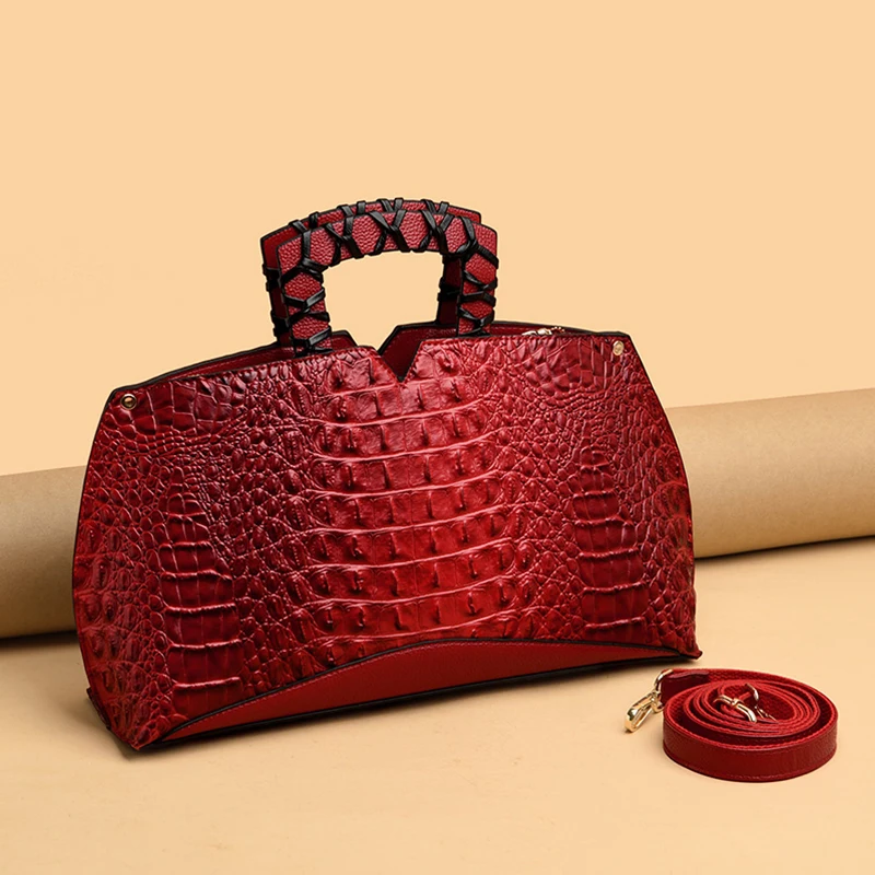 2021 новый тренд Крокодиловая Кожа PU деловая дамская сумочка модная дизайнерская