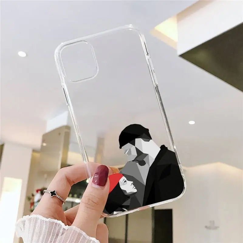 

Movie Leon And Mathilda Phone Case Transparent soft For iphone 5 5s 5c se 6 6s 7 8 11 12 plus mini x xs xr pro max